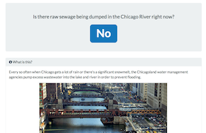Is there sewage in the Chicago River?